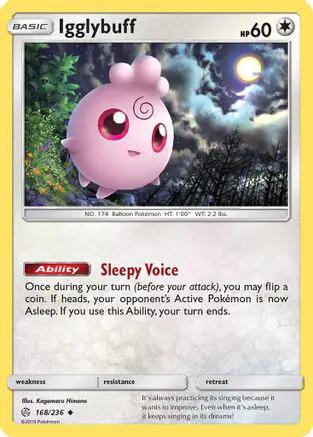Igglybuff 168/236 - SM  Cosmic Eclipse Reverse Holofoil