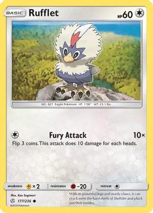 Rufflet 177/236 - SM  Cosmic Eclipse Reverse Holofoil
