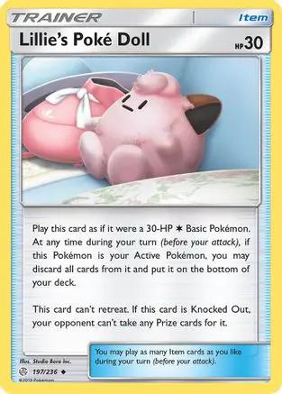 Lillie's Poke Doll 197/236 - SM  Cosmic Eclipse Reverse Holofoil