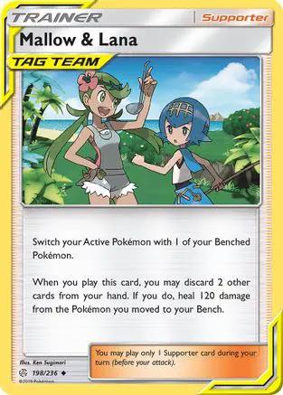 Mallow & Lana 198/236 - SM  Cosmic Eclipse Reverse Holofoil