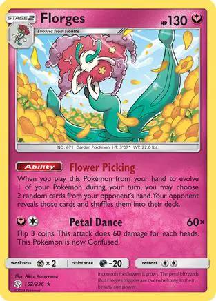 Florges 152/236 - SM  Cosmic Eclipse Holofoil