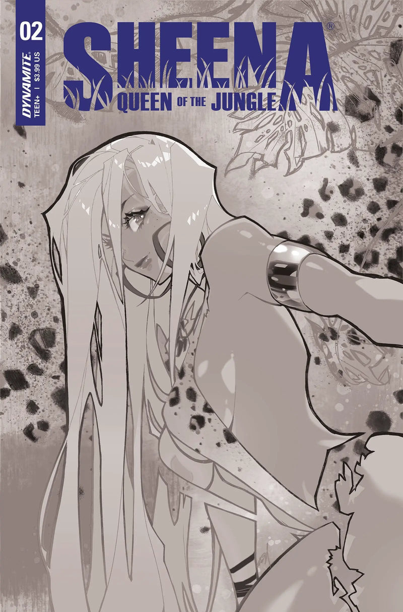 Sheena Queen Jungle #2 G 1:20 Rose Besch B&W Variant (12/15/2021) Dynamite