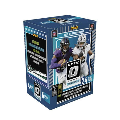2025 Panini Donruss Optic Football Hobby Blaster Box (Blue Scope Parallels)