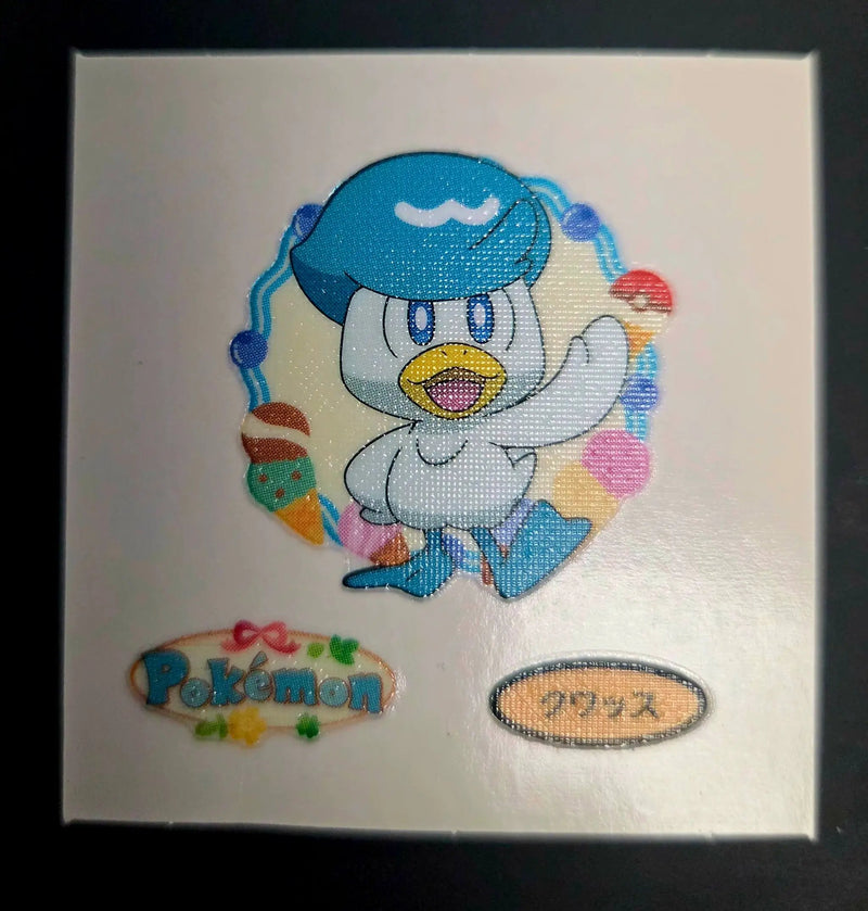 Pokemon Bread Seal Deco Character Sticker - Quaxly