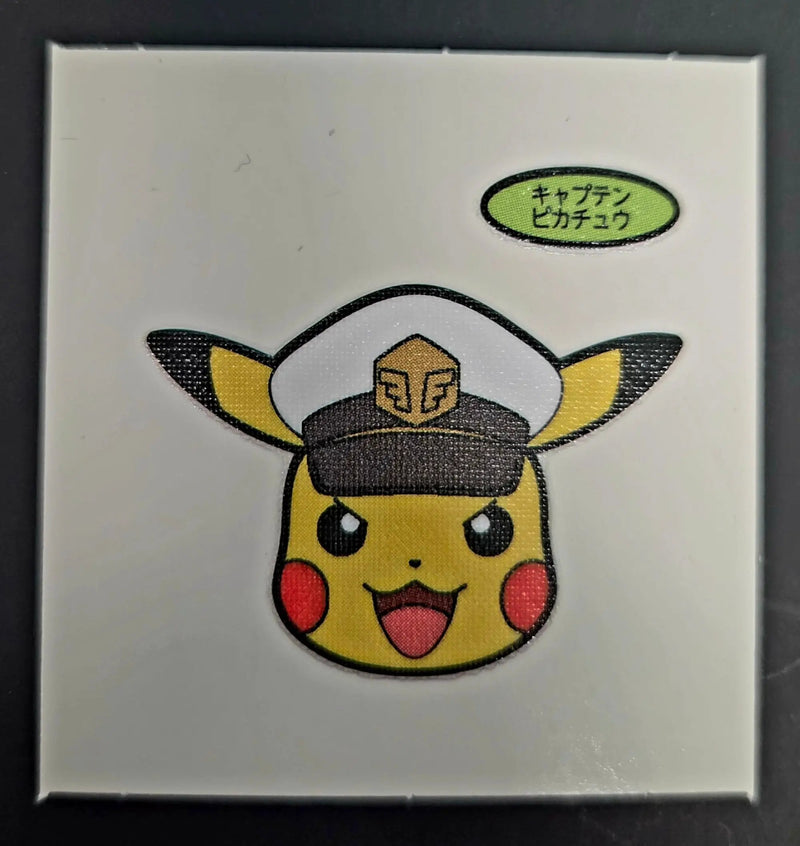 Pokemon Bread Seal Deco Character Sticker - Captain Pikachu