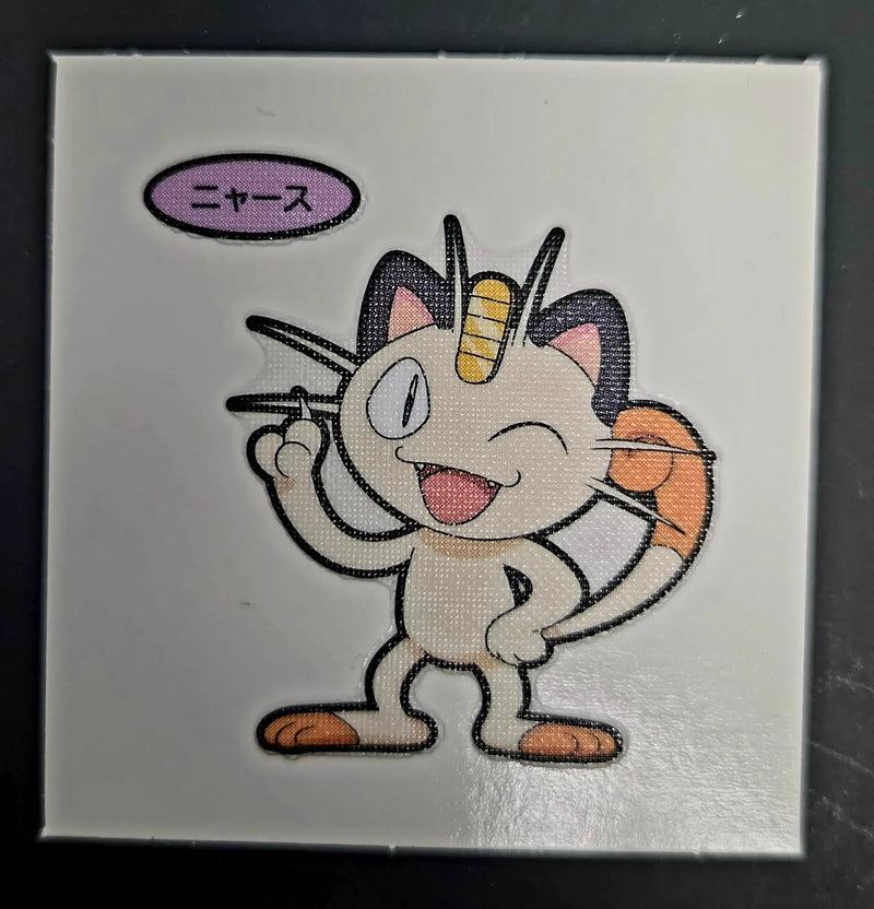 Pokemon Bread Seal Deco Character Sticker - Meowth