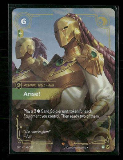 Arise! #198/221 Epic - Riftbound Spiritforged
