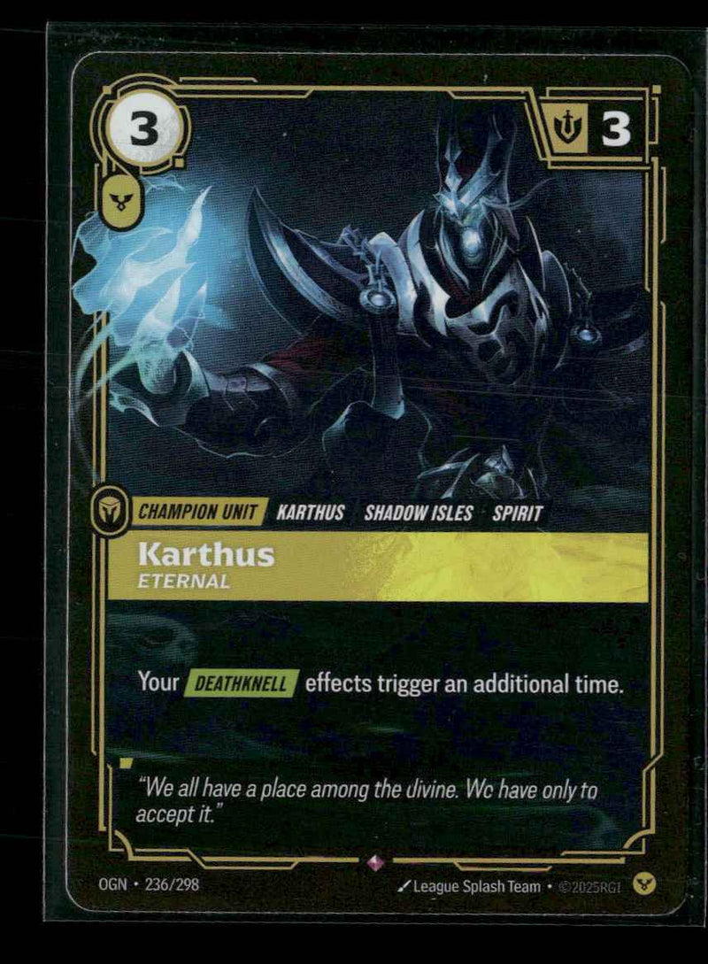 Karthus, Eternal #236/298 Holofoil Rare - Riftbound Origins