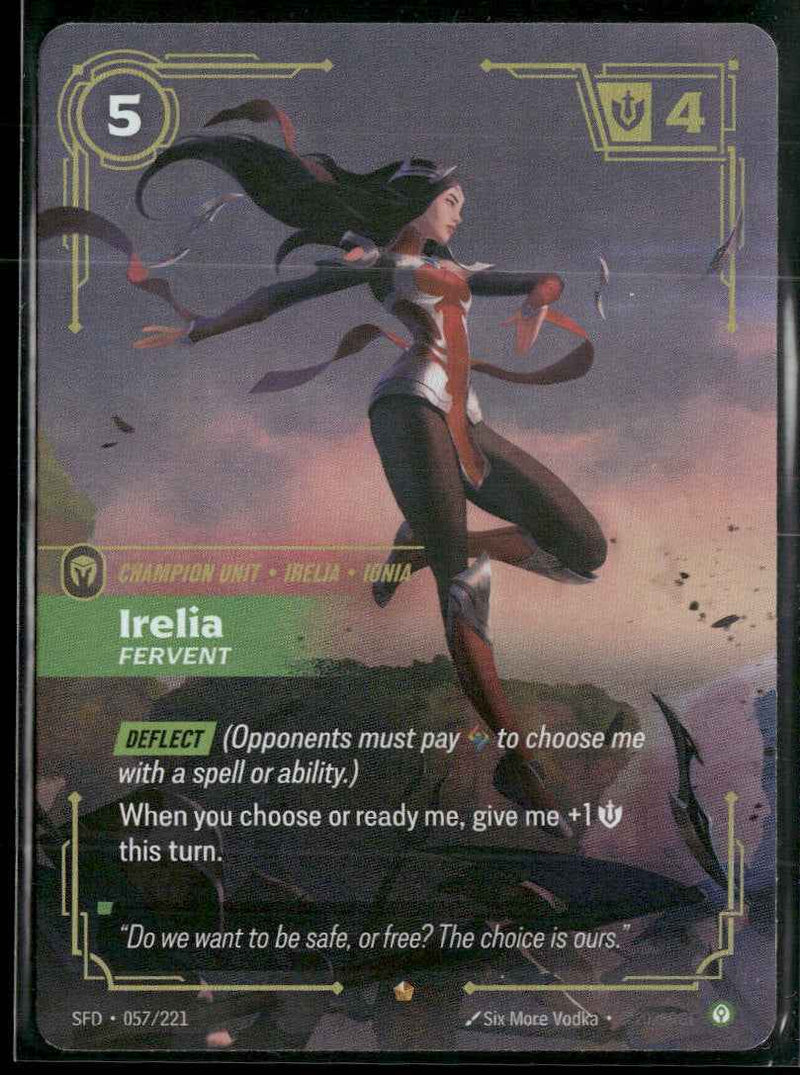 Irelia, Fervent #057/221 Legendary - Riftbound Spiritforged