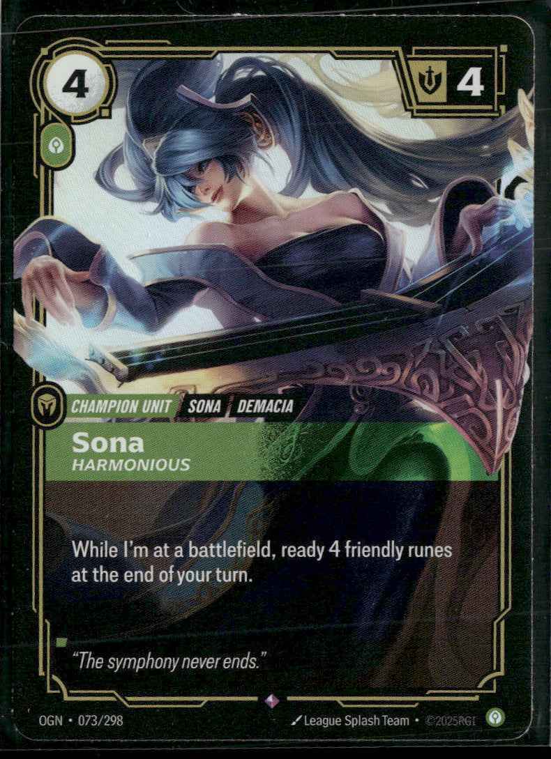 Sona #073/298 Rare - Riftbound Origins