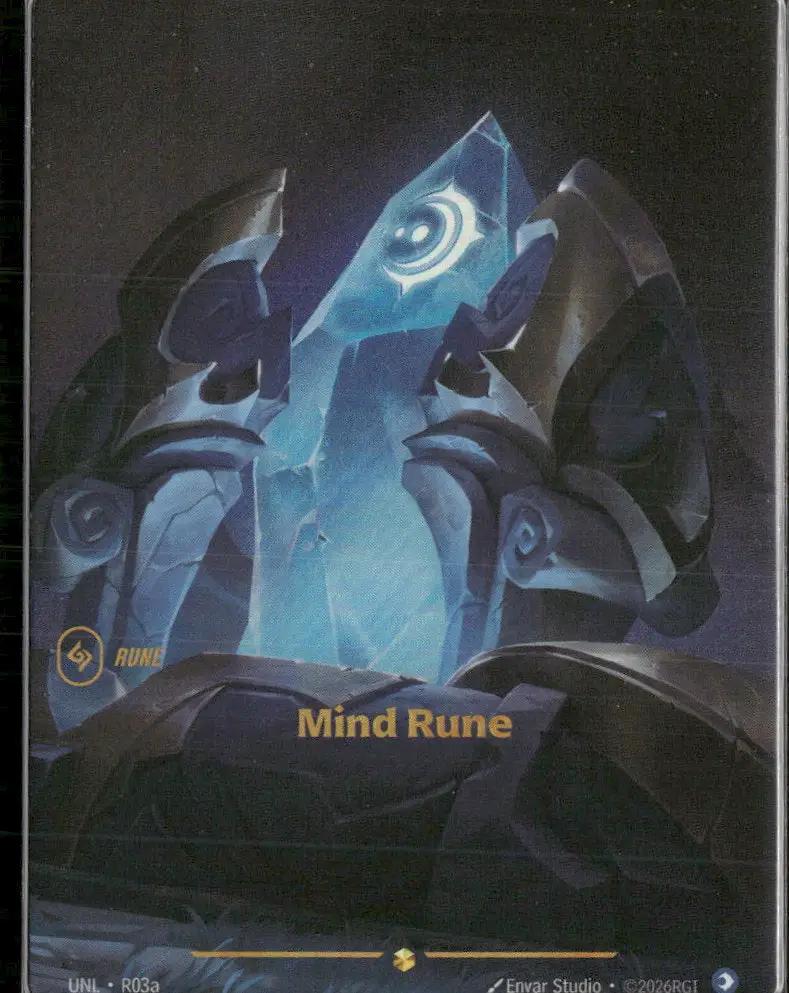 Mind Rune (R03a) #R03a Showcase - Riftbound Unleashed