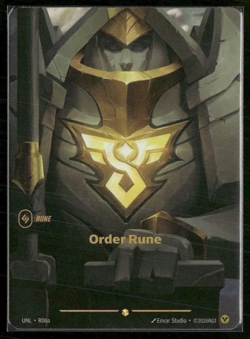 Order Rune (R06a) #R06a Showcase - Riftbound Unleashed
