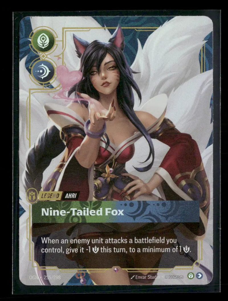 Ahri - Nine-Tailed Fox #255/298 Foil Rare - Riftbound Origins