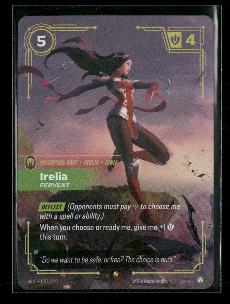 Irelia - Fervent #057/221 Foil Epic - Riftbound Spiritforged