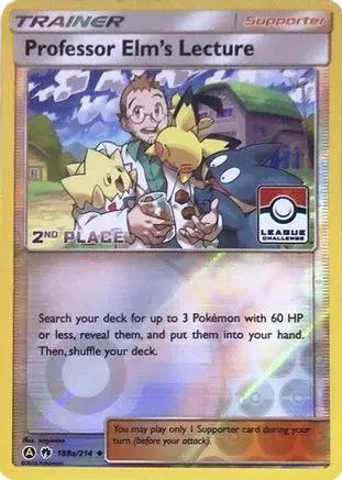 Professor Elm's Lecture 188a/214 - League & Championship Cards - Reverse Holofoil