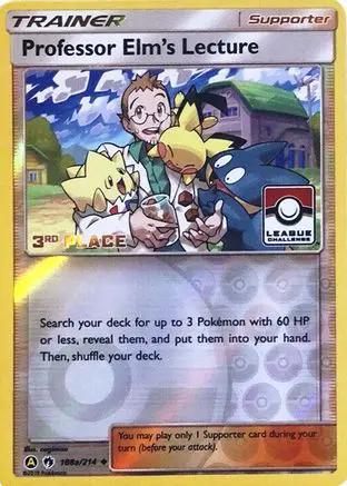 Professor Elm's Lecture 188a/214 - League & Championship Cards - Reverse Holofoil