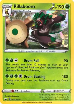 Rillaboom (Cracked Ice Holo) 015/202 - Deck Exclusives Holofoil