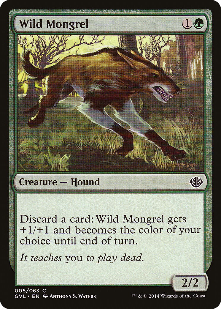 Wild Mongrel (DD3-005) - Duel Decks Anthology: Garruk vs. Liliana