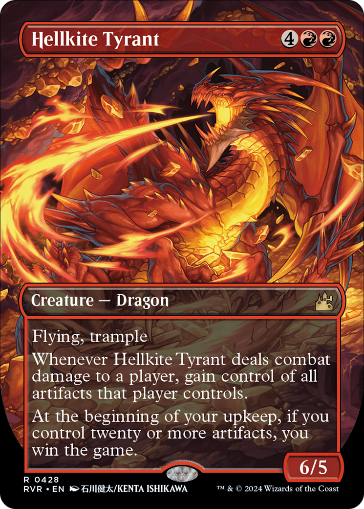 Hellkite Tyrant (RVR-428) - Ravnica Remastered (Borderless) Foil