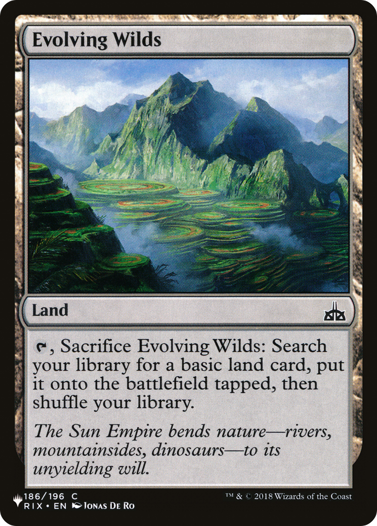 Evolving Wilds (LIST-RIX-186) - The List