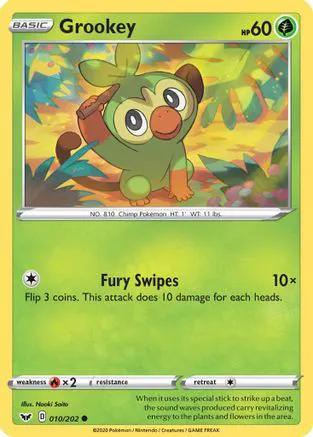 Grookey () 010/202 - SWSH01 Sword & Shield Base Set
