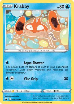 Krabby () 042/202 - SWSH01 Sword & Shield Base Set