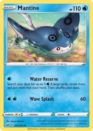 Mantine 052/202 - SWSH01 Sword & Shield Base Set
