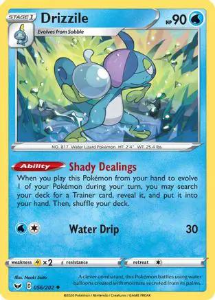 Drizzile () 056/202 - SWSH01 Sword & Shield Base Set Reverse Holofoil