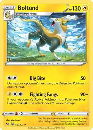 Boltund () 075/202 - SWSH01 Sword & Shield Base Set Reverse Holofoil