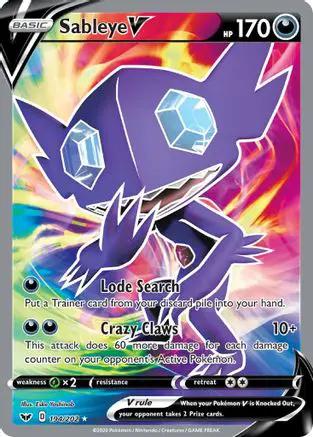 Sableye V (Full Art) 194/202 - SWSH01 Sword & Shield Base Set Holofoil