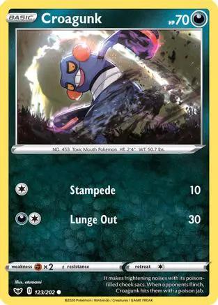 Croagunk 123/202 - SWSH01 Sword & Shield Base Set