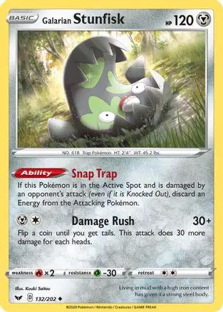 Galarian Stunfisk 132/202 - SWSH01 Sword & Shield Base Set