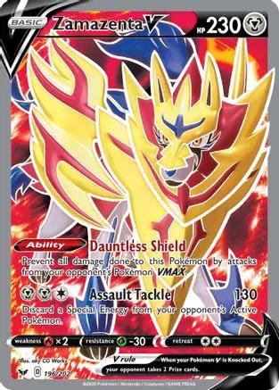Zamazenta V (Full Art) 196/202 - SWSH01 Sword & Shield Base Set Holofoil