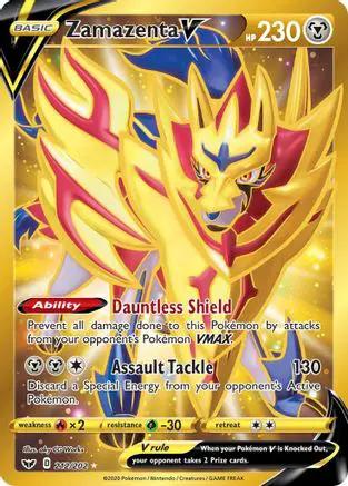 Zamazenta V (Secret) 212/202 - SWSH01 Sword & Shield Base Set Holofoil