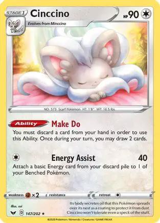 Cinccino 147/202 - SWSH01 Sword & Shield Base Set