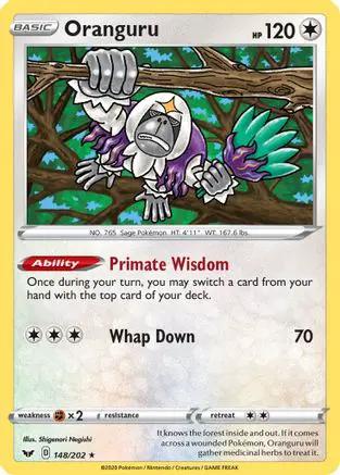 Oranguru 148/202 - SWSH01 Sword & Shield Base Set Holofoil