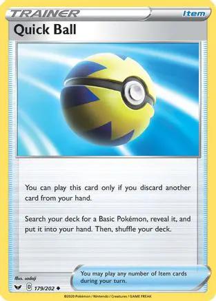 Quick Ball 179/202 - SWSH01 Sword & Shield Base Set