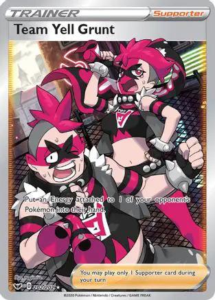 Team Yell Grunt (Full Art) 202/202 - SWSH01 Sword & Shield Base Set Holofoil
