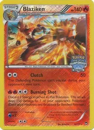 Blaziken 014/111 - League & Championship Cards - Reverse Holofoil