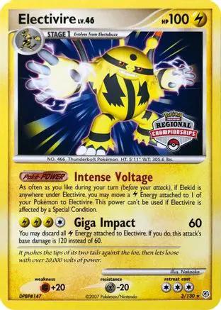 Electivire (Regional Championships) 003/130 - League & Championship Cards