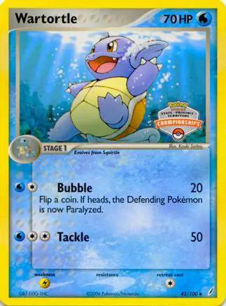 Wartortle (State Championships) 042/100 - League & Championship Cards