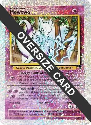 Mewtwo (Box Topper) 0S4/S4 - Jumbo Cards Reverse Holofoil