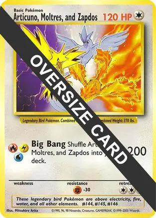 Articuno, Moltres, and Zapdos (Warner Bros. Promo)  - Jumbo Cards