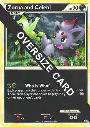 Zorua and Celebi (Black and White Tour Promo)  - Jumbo Cards Holofoil