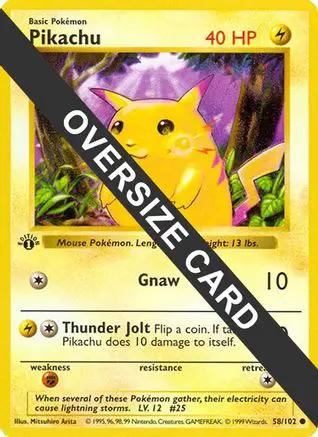 Pikachu 058/102 - Jumbo Cards