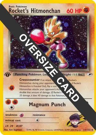 Rocket's Hitmonchan 011/132 - Jumbo Cards Holofoil