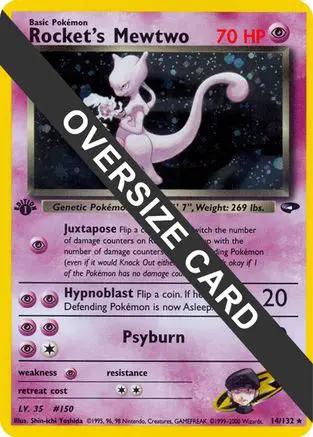 Rocket's Mewtwo 014/132 - Jumbo Cards Holofoil