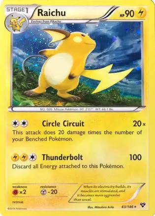 Raichu (Cosmos Holo) 043/146 - Blister Exclusives Holofoil