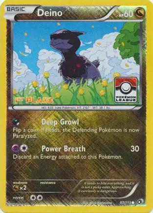 Deino 097/113 - League & Championship Cards - Reverse Holofoil