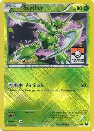 Scyther (Pokemon League) [4th Place] 004/108 - League & Championship Cards Reverse Holofoil